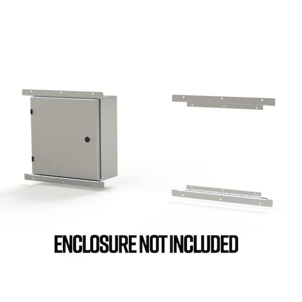 Flush Mount Frame, 2.10 in. H x 19 in. W x 1.08 in. L, 316 Stainless Steel